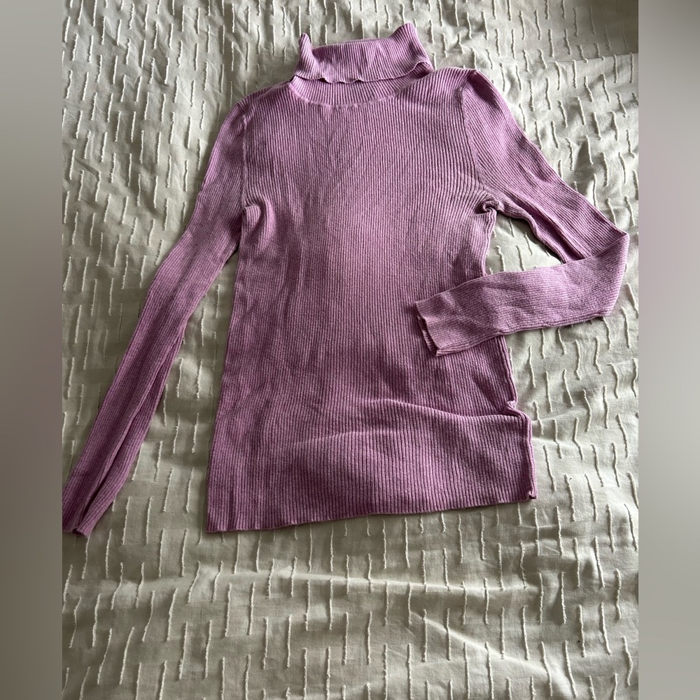 GAP Women's Pink Turtleneck Sweater (used)
